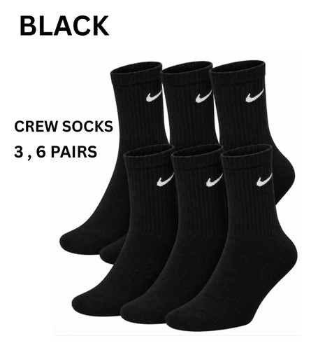 Nike black dri fit socks - dri-fit, 3-6