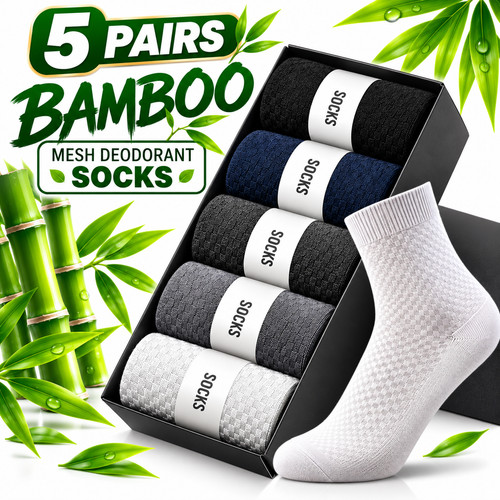 Pairs men bamboo socks - 5,