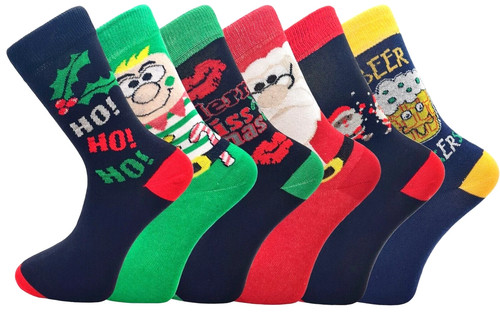 Mens christmas socks pack - socks, 6