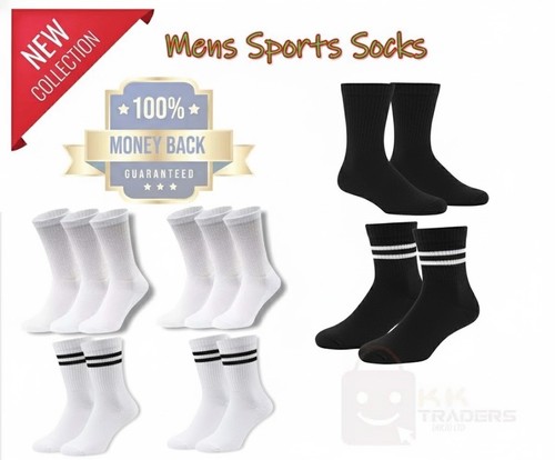 Mens sports socks - 6, pairs