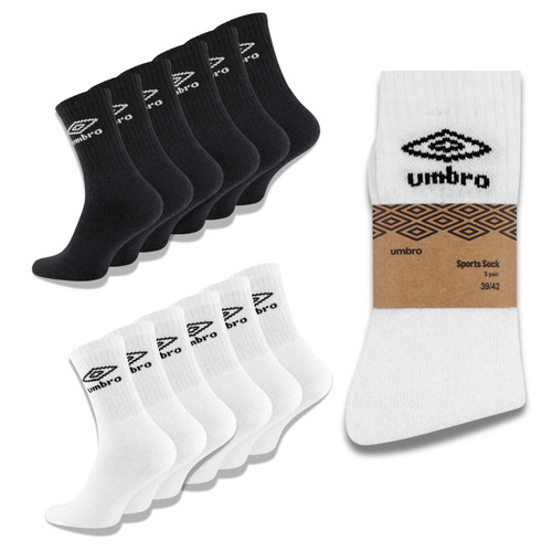 Umbro white black sport socks - umbro,