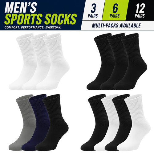 Mens sports socks 12 - socks, 6