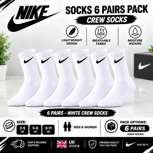 Nike cushioned socks pairs - socks, 6